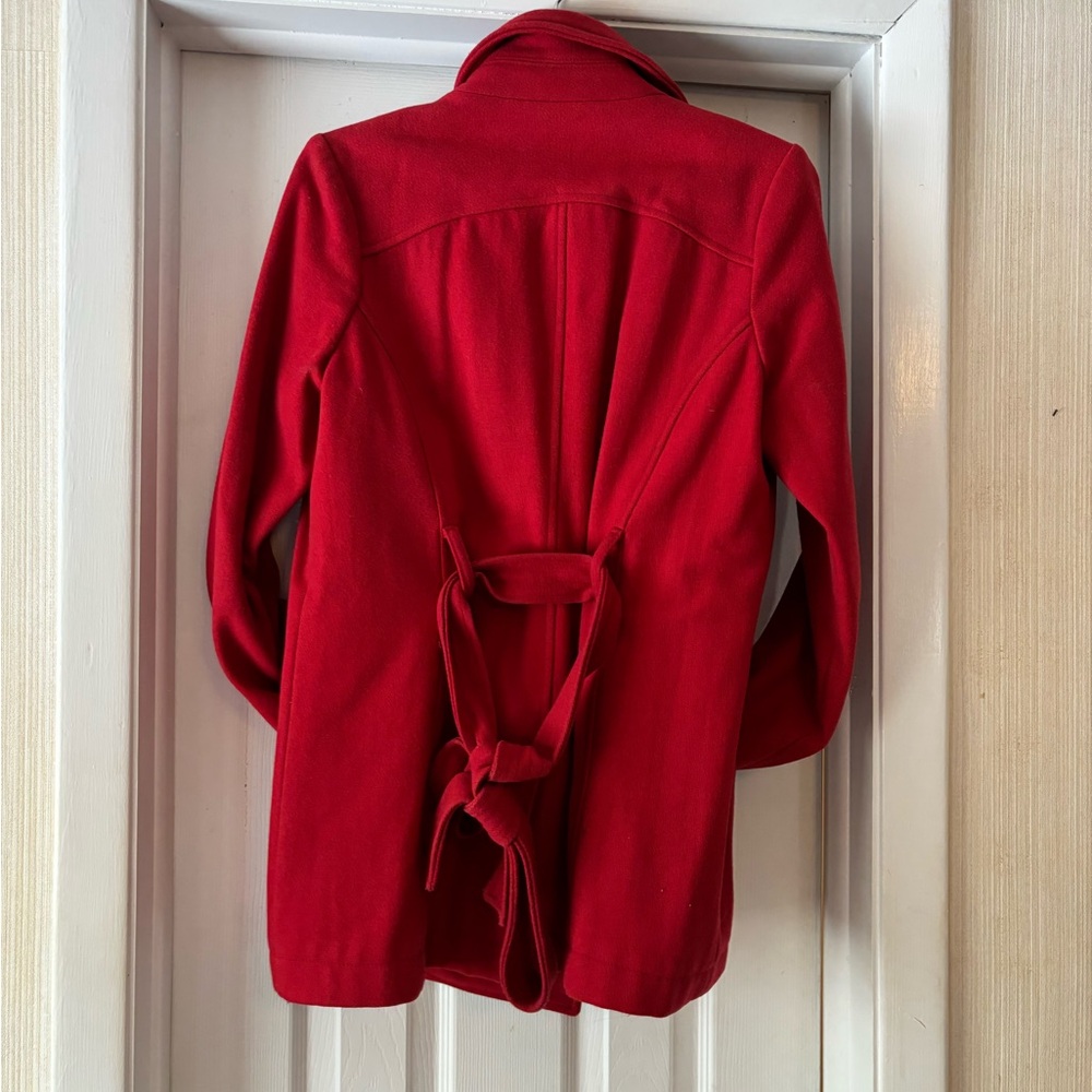 Old Navy Women's Bold Red Trench Coat